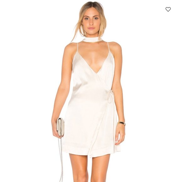 Revolve Endless Rose SATIN SLIP DRESS IN OYSTER - Picture 1 of 5